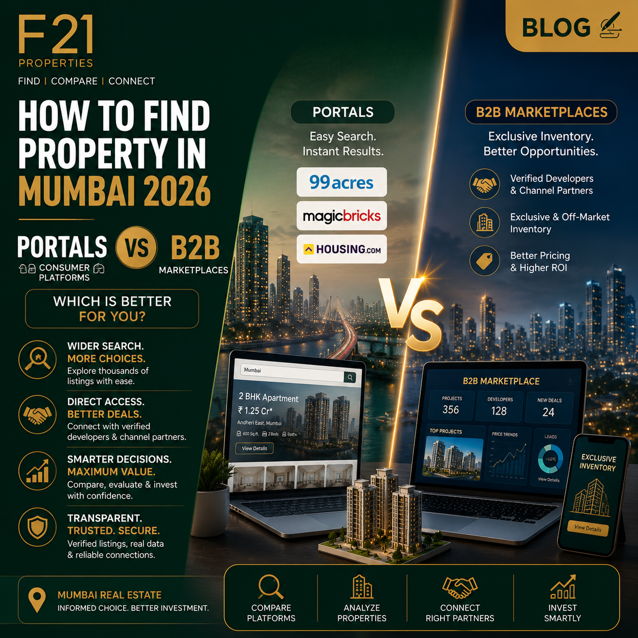 How to Find Property in Mumbai 2026: Portals vs B2B Marketplaces