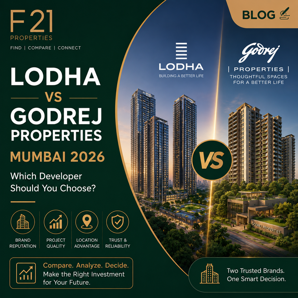 Lodha vs Godrej Properties Mumbai 2026, Which Developer Should You Choose?