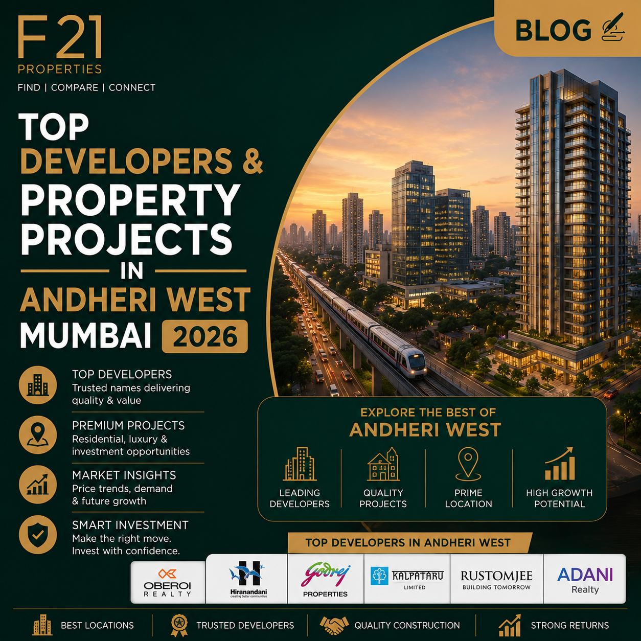 Top Developers & Property Projects in Andheri West Mumbai 2026
