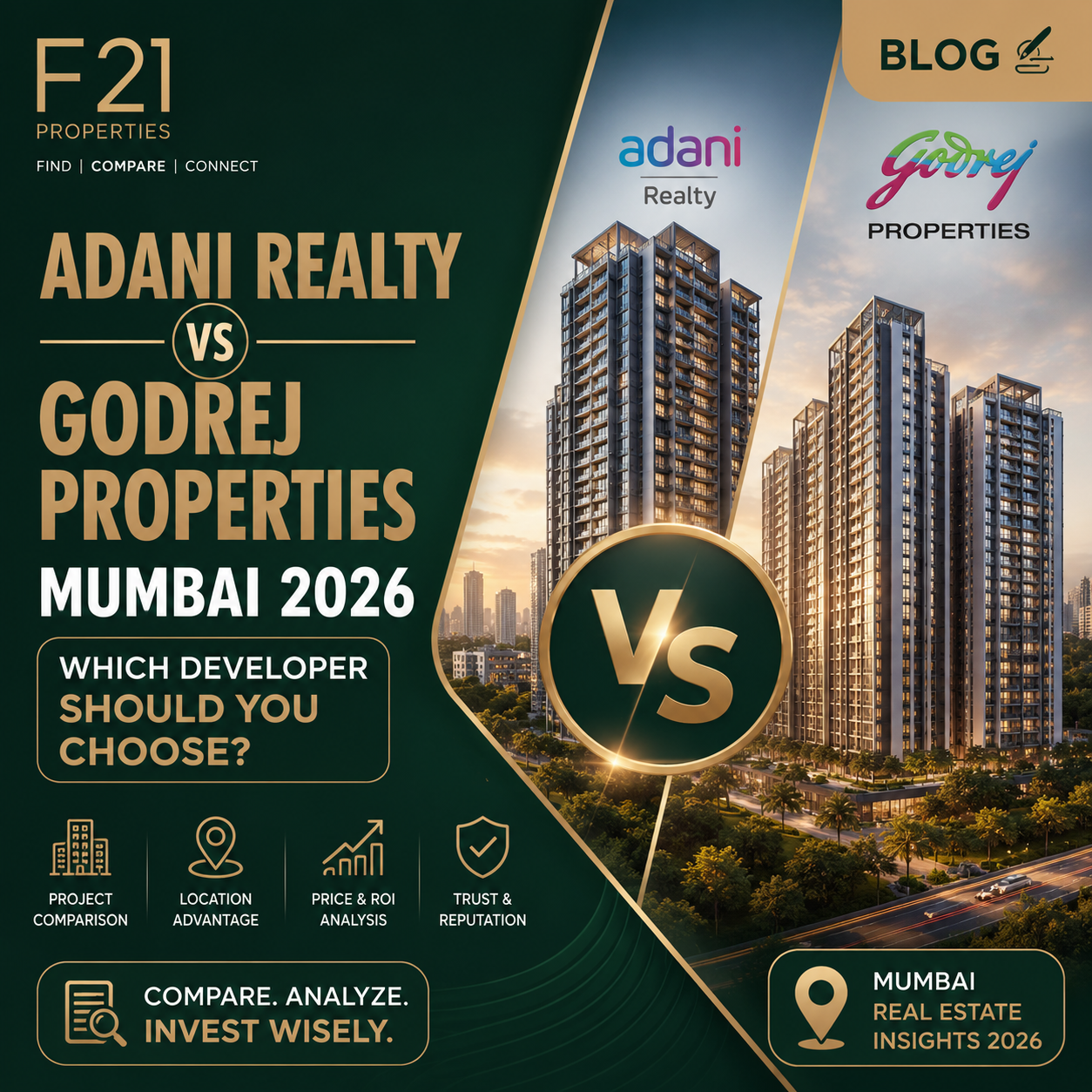Adani Realty vs Godrej Properties Mumbai 2026, Which Developer Should You Choose?