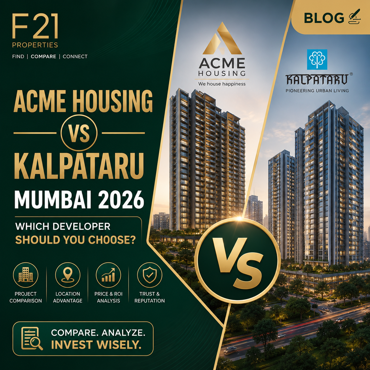 Acme Housing vs Kalpataru Mumbai 2026, Which Developer Should You Choose?