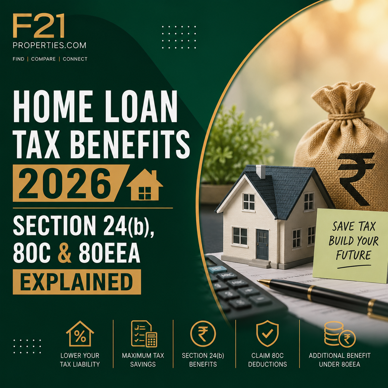 Home Loan Tax Benefits 2026 - Section 24(b), 80C & 80EEA Explained