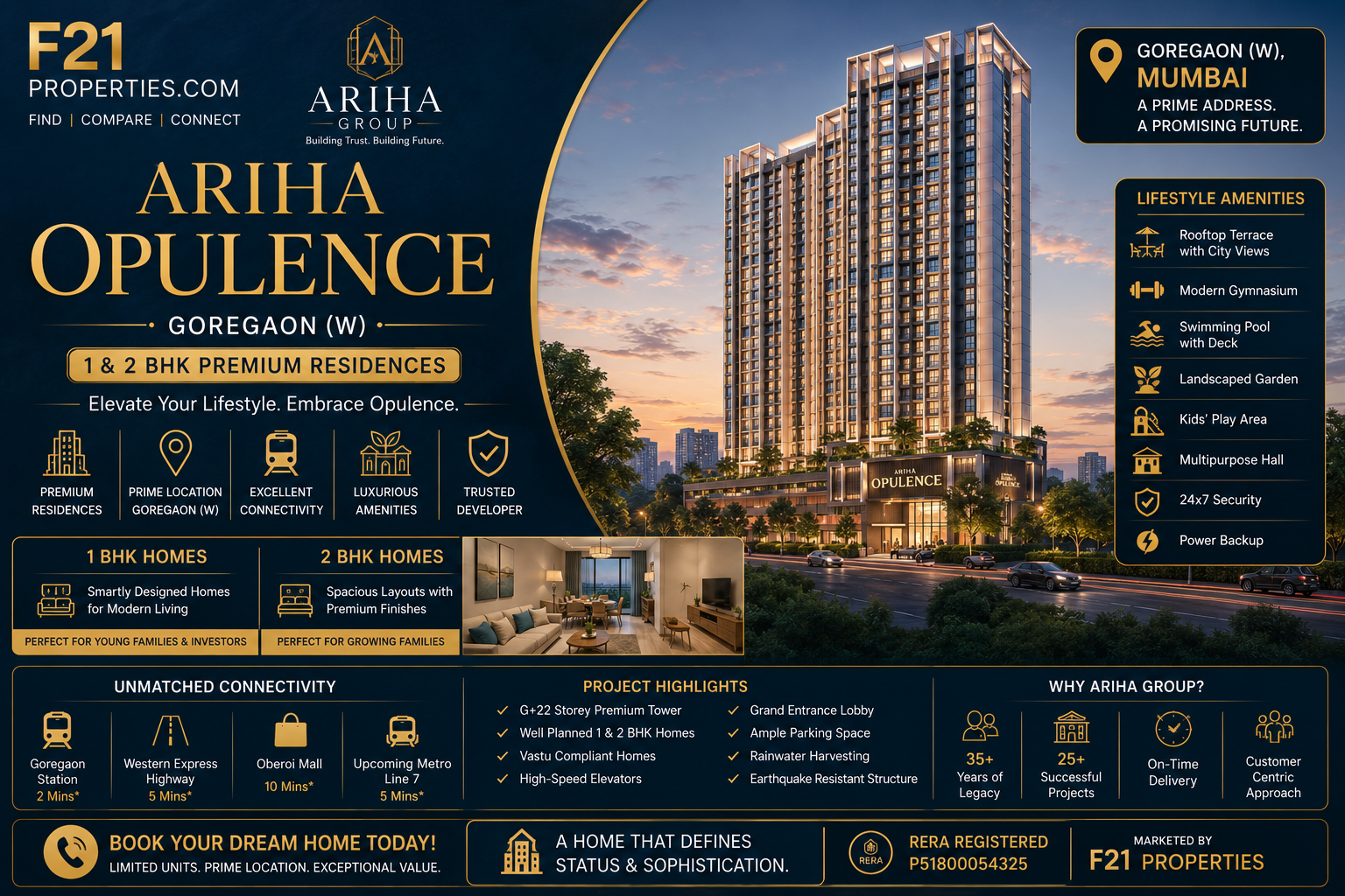 ARIHA OPULENCE Goregaon | 1 & 2 BHK | Ariha Group