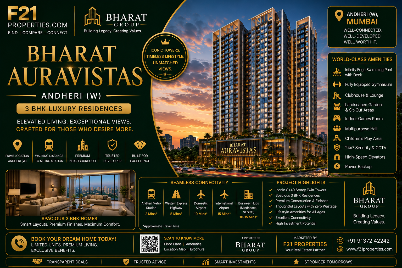 BHARAT AURAVISTAS Andheri | 3 BHK | Bharat Group