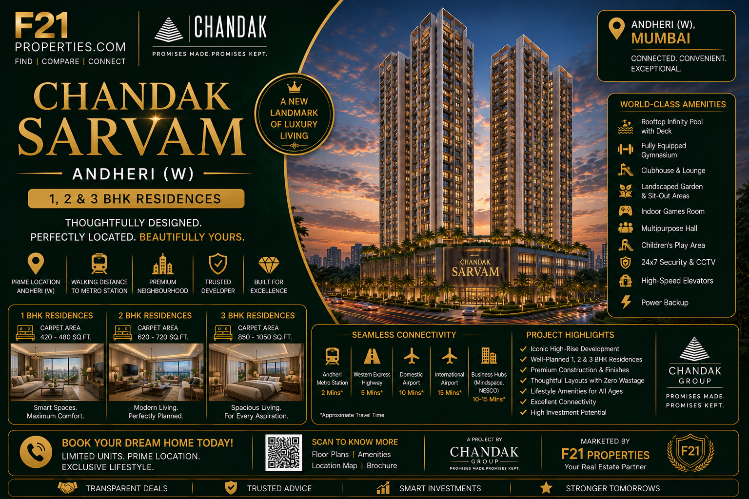 CHANDAK SARVAM Andheri | 1, 2 & 3 BHK | Chandak Group