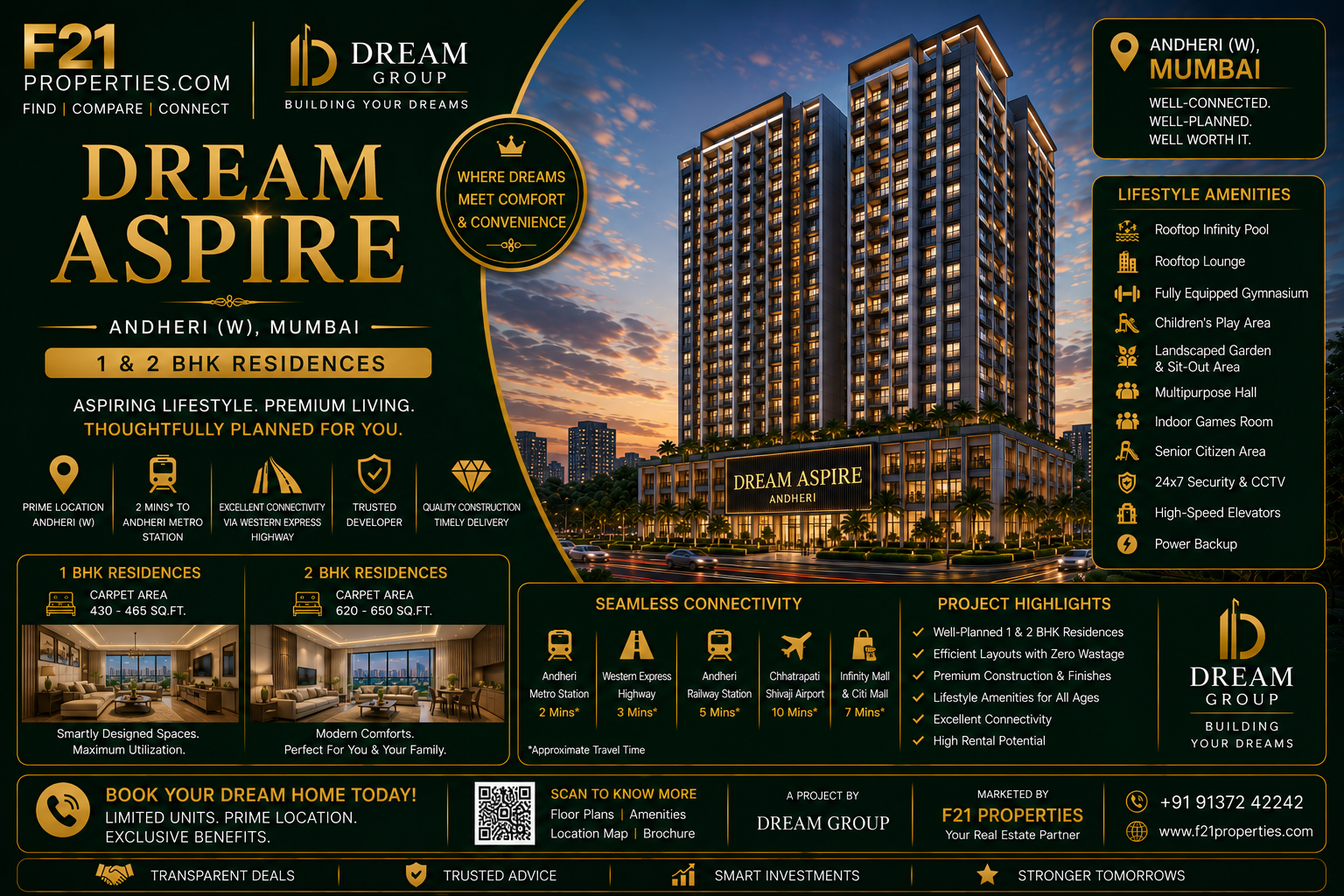 DREAM ASPIRE Andheri | 1 & 2 BHK | Dream Group