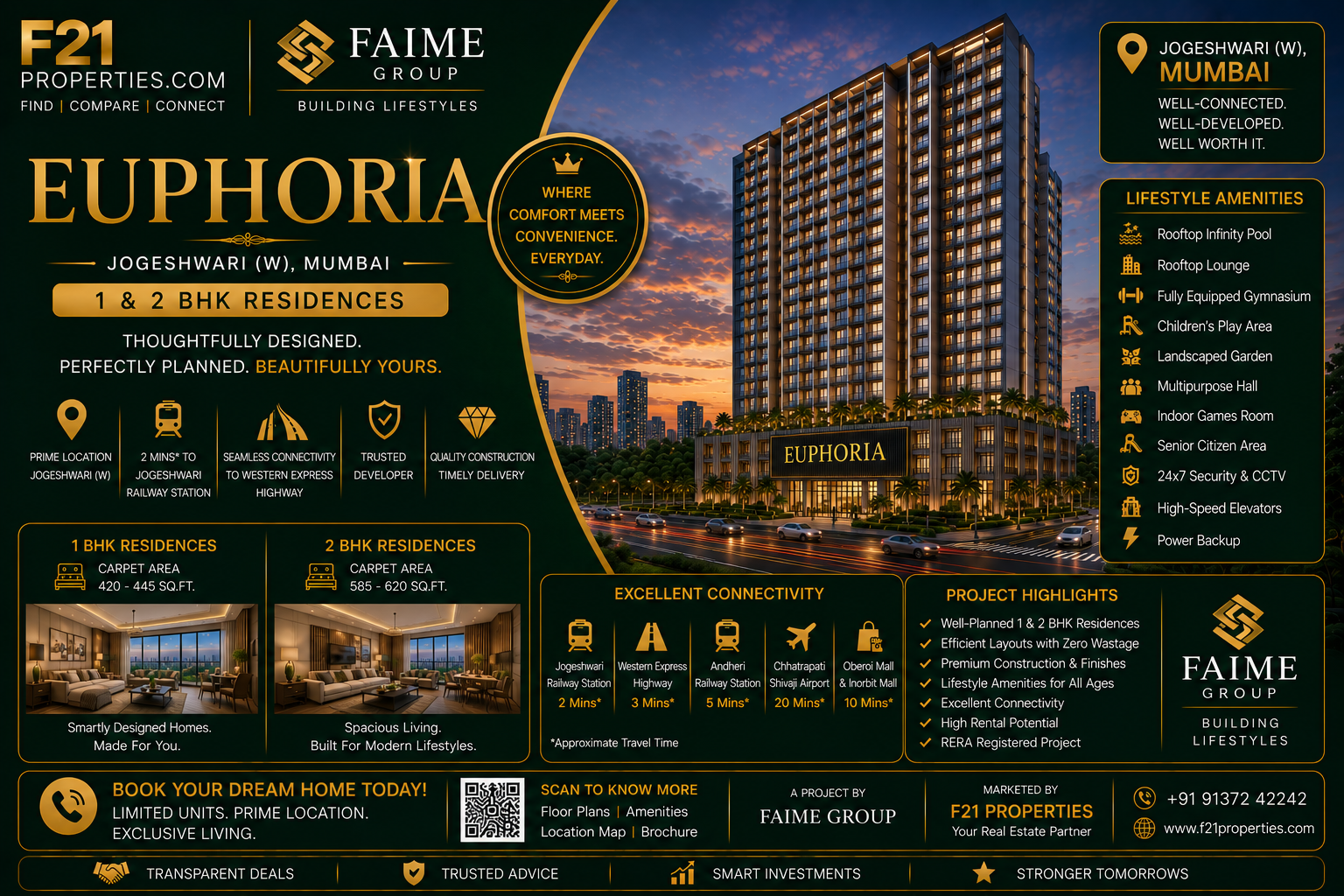 EUPHORIA Jogeshwari | 1 & 2 BHK | Faime Group