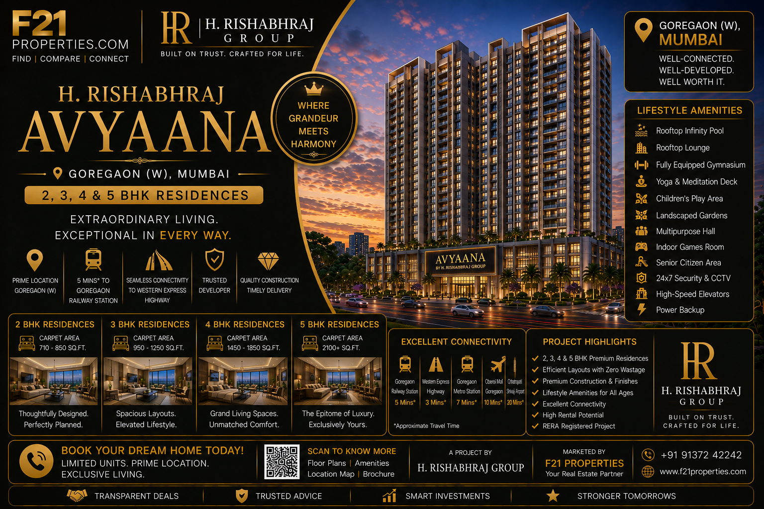 H. RISHABHRAJ AVYAANA Goregaon | 2, 3, 4 & 5 BHK | H. Rishabhraj Group
