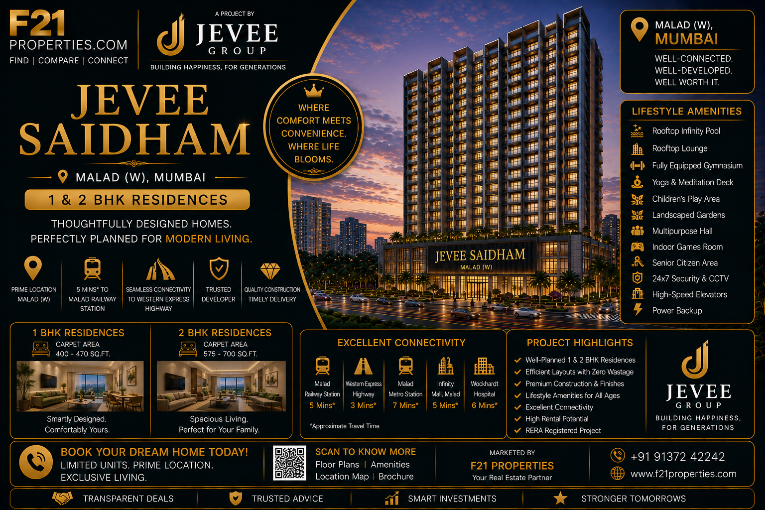 JEVEE SAIDHAM Malad | 1 & 2 BHK | Jevee Group