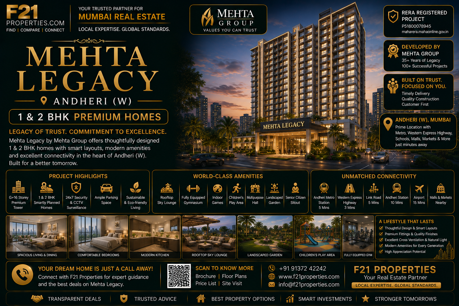 MEHTA LEGACY Andheri | 1 & 2 BHK | Mehta Group