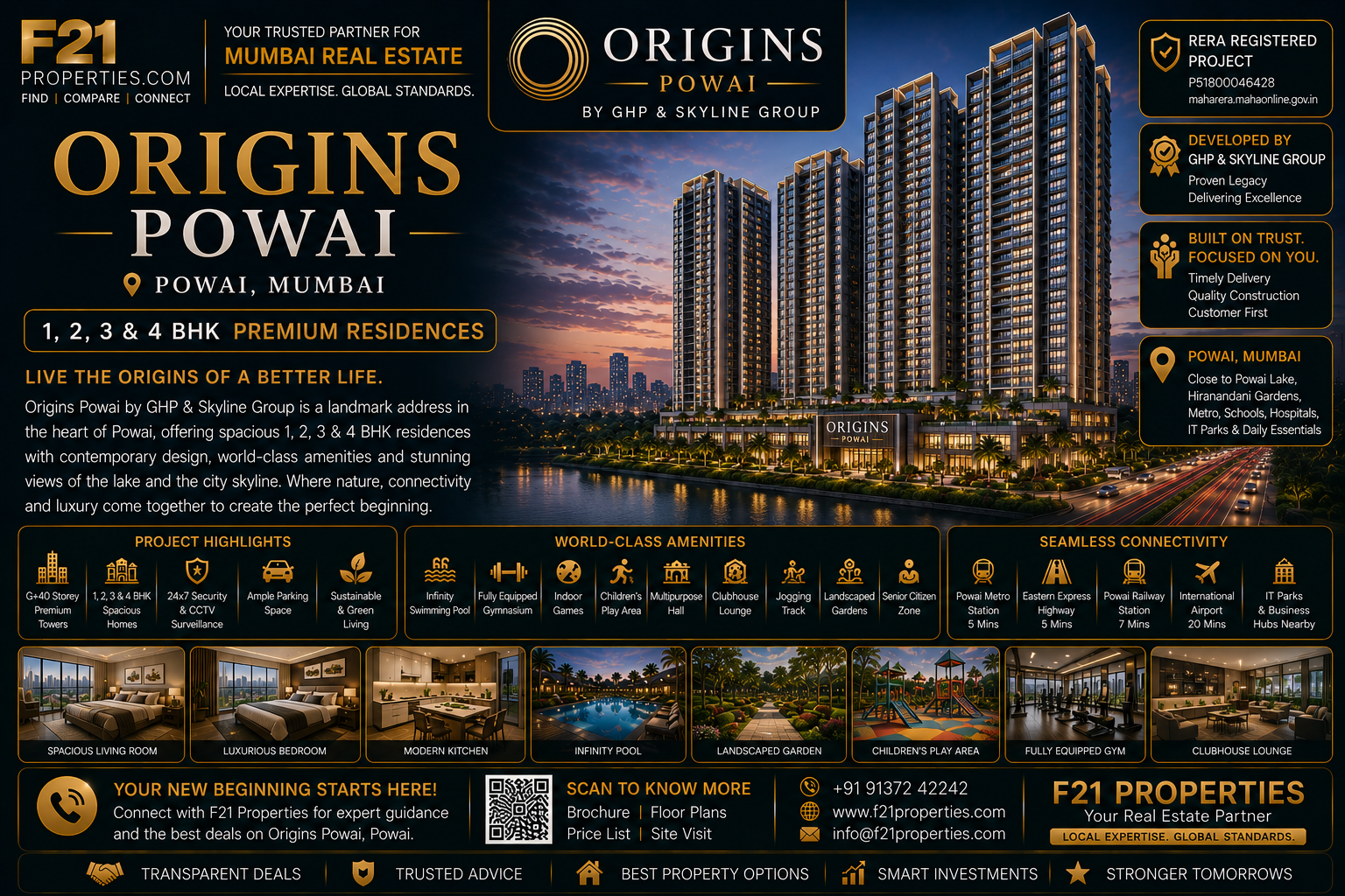 ORIGINS POWAI Powai | 1, 2, 3 & 4 BHK | By GHP & Skyline Group
