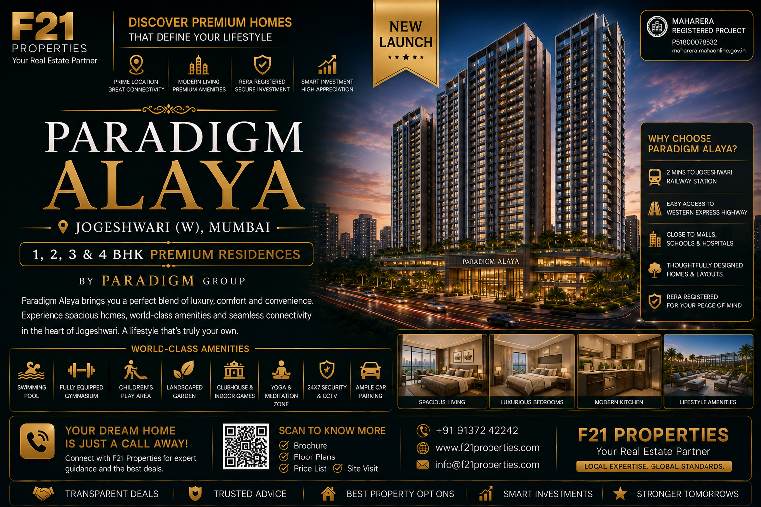 PARADIGM ALAYA Jogeshwari | 1, 2, 3 & 4 BHK | Paradigm Group | F21 Properties