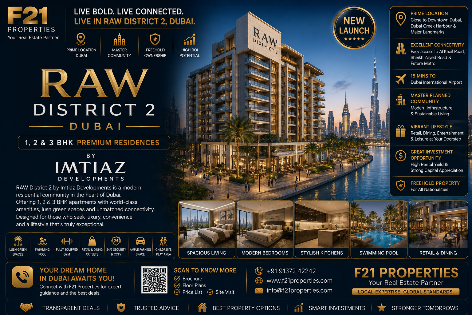 RAW DISTRICT 2 Dubai | 1, 2 & 3 BHK | By Imtiaz Developments