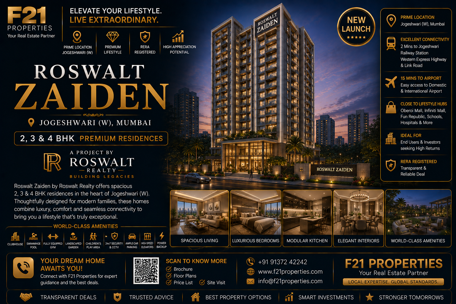 ROSWALT ZAIDEN Jogeshwari | 2, 3 & 4 BHK | Roswalt Realty | F21 Properties