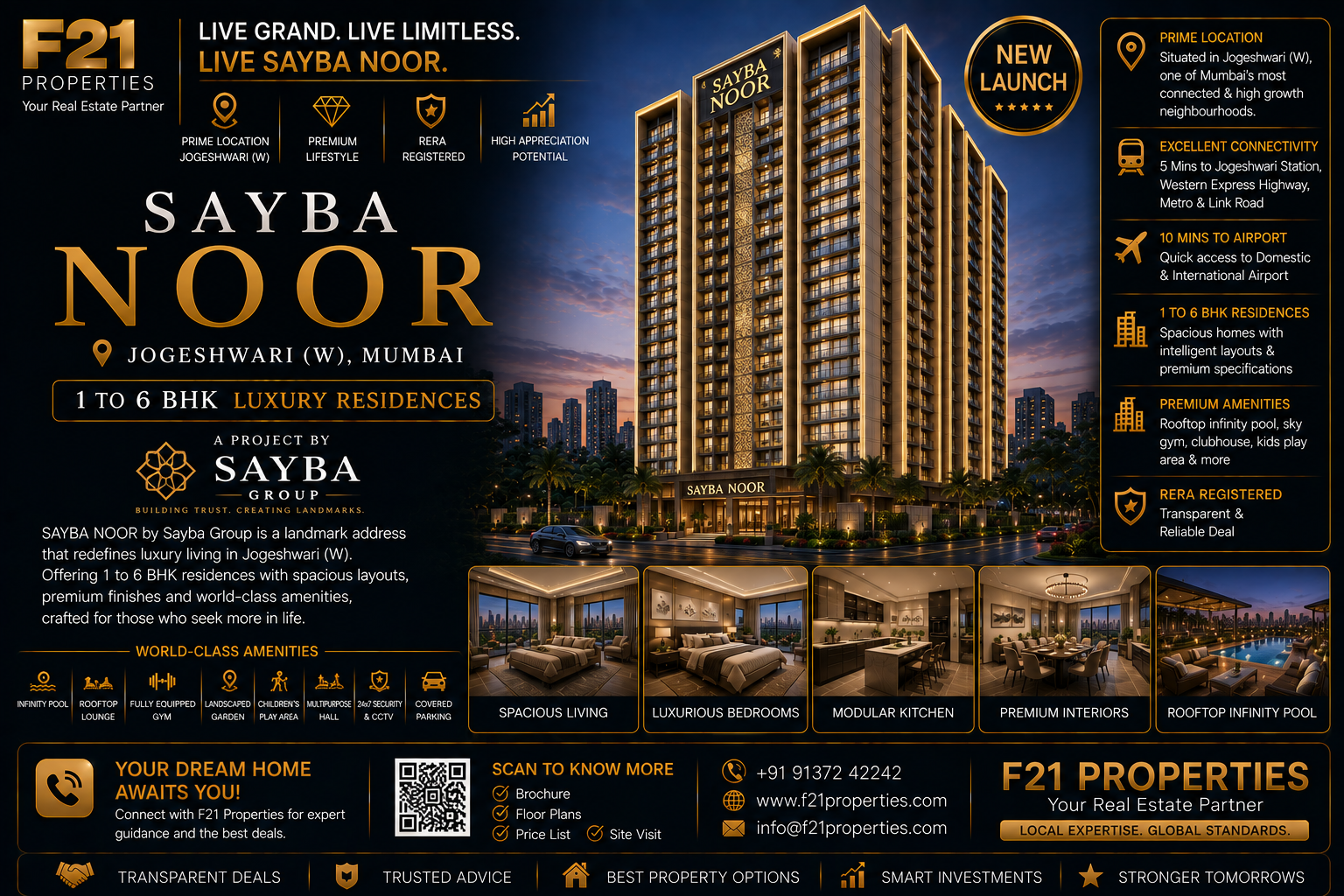 SAYBA NOOR Jogeshwari | 1 to 6 BHK | Sayba Group