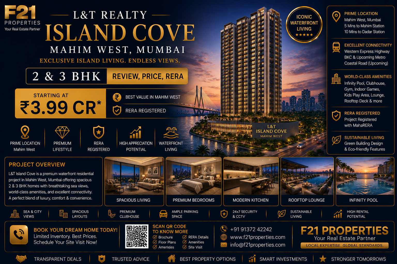 L&T Island Cove Mahim West Mumbai - 2 & 3 BHK Review, Price, RERA