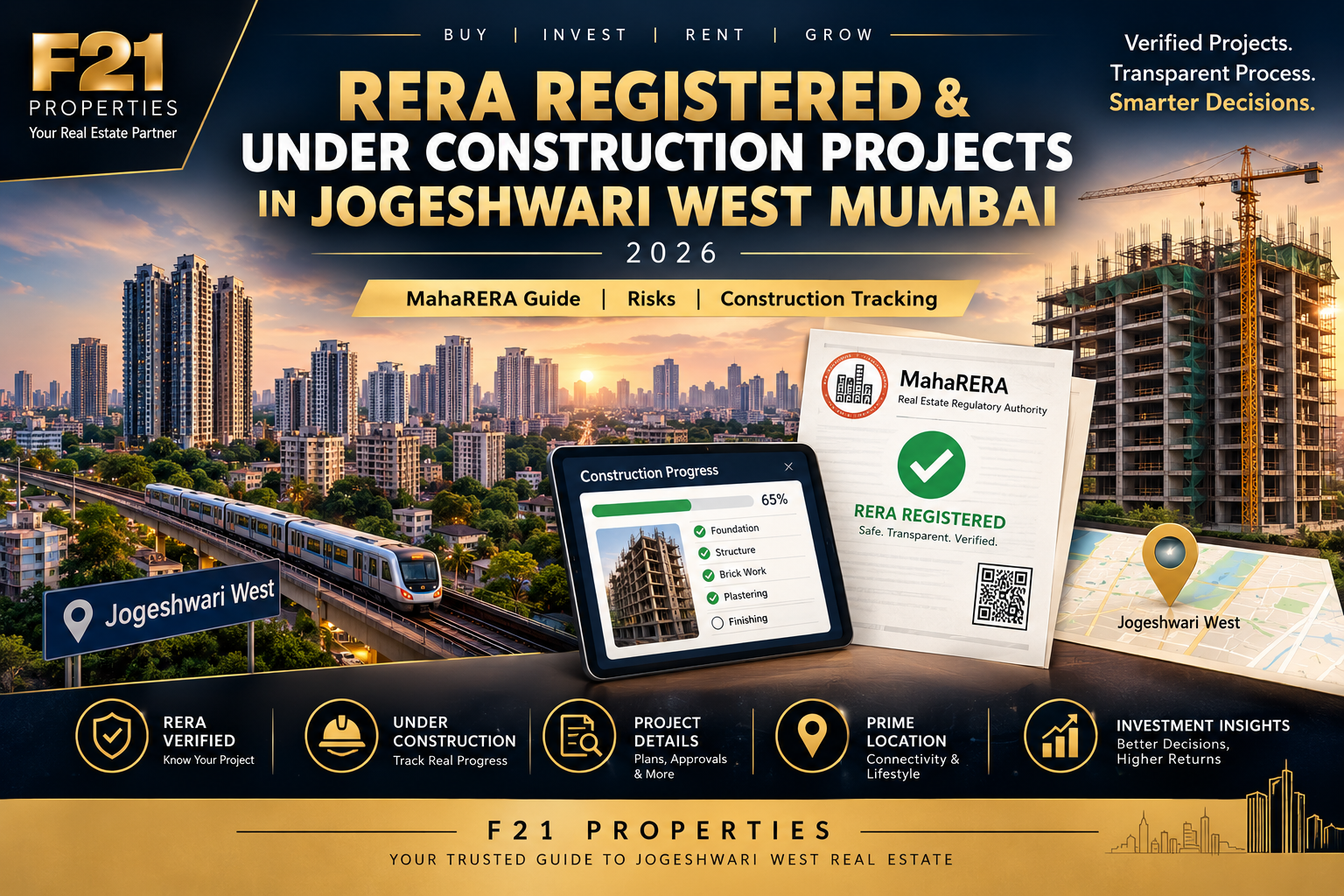 Under Construction Flats in Jogeshwari West Mumbai 2026 - RERA Guide, Risks & Construction Tracking